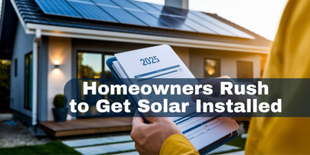 TAX CREDIT DEADLINE SPARKS SOLAR SURGE